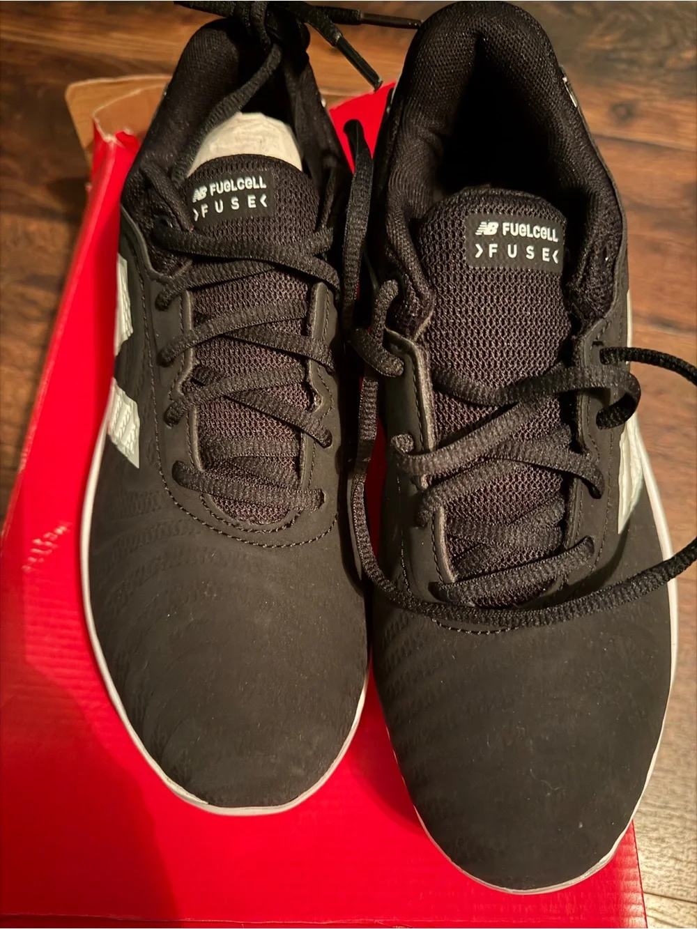 New Balance Black & White FuelCell Fuse Softball Cleats